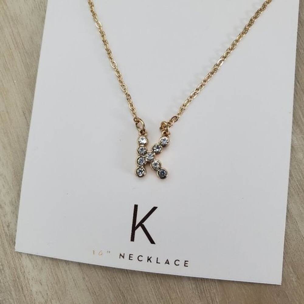 NEW LC Lauren Conrad "K" Initial Necklace